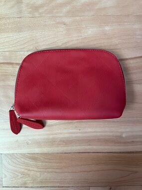 Burberry Red Cosmetic Pouch Small